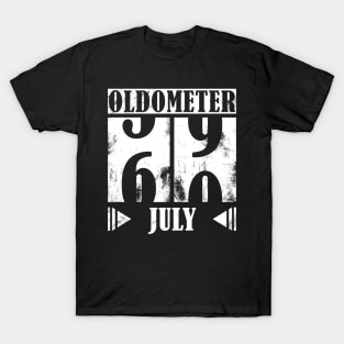 Oldometer 60th Birthday - July T-Shirt